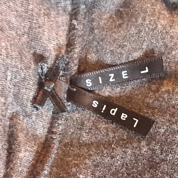 Lapis| Charcoal Grey Strapless Dress With Waistline Floral Detail - Picture 10 of 12